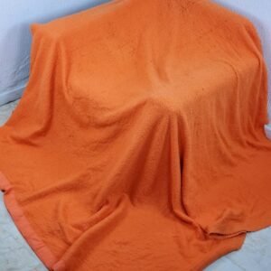 .ORANGE SOFT FAUX BLANKET