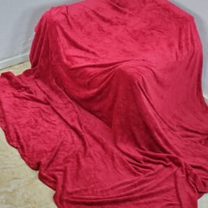 .WINE SOFT FLUFFFY FAUX BLANKET