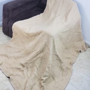 BROWN FLUFFY FAUX BLANKET