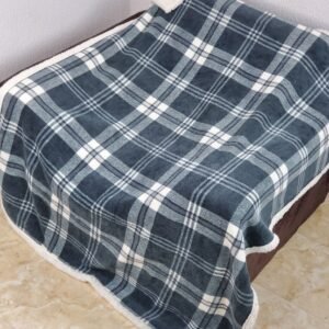 .DUNNES HOME (GREY& WHITE SOFT FLUFFY) BLANKET
