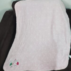 PINK & WHITE SOFT BLANKET