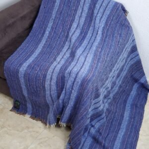 BLUE THROW BLANKET